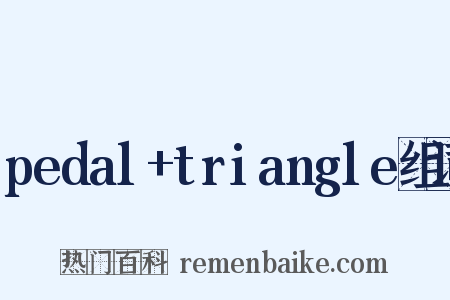pedal+triangle组词是什么意思的图片